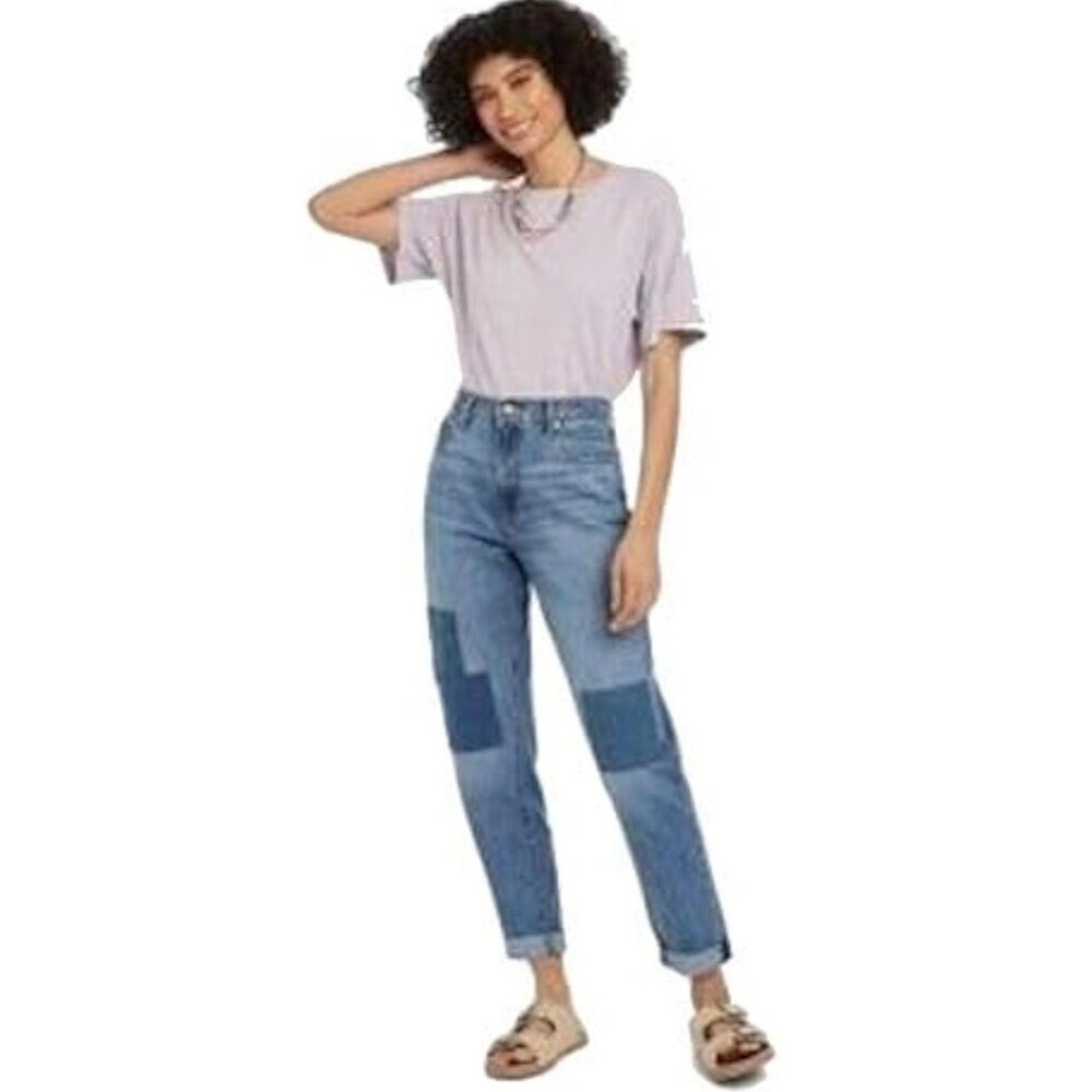 Universal Thread Boyfriend Patchwork Boho Jeans H… - image 2
